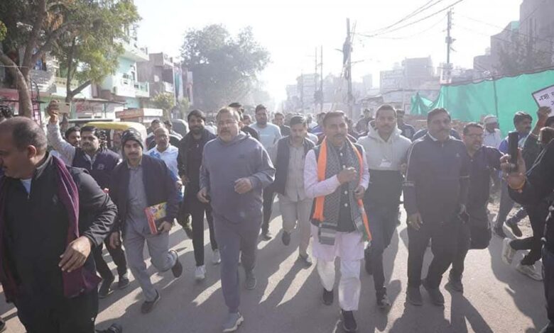 ऊर्जा मंत्री तोमर के आहवान पर स्वच्छ, हरे-भरे और नशा मुक्त ग्वालियर के लिए दौड़े शहरवासी