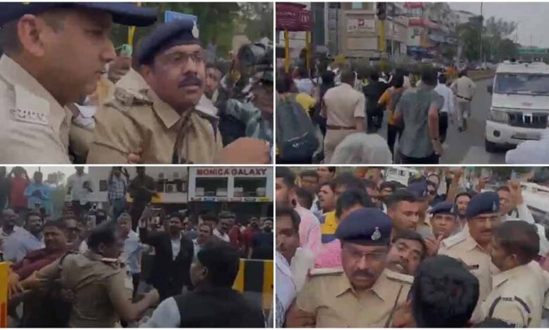 इंदौर में कानून के रक्षक बने भक्षक, वकीलों ने थाने का घेराव, हंगामा और थाना प्रभारी पर किया हमला