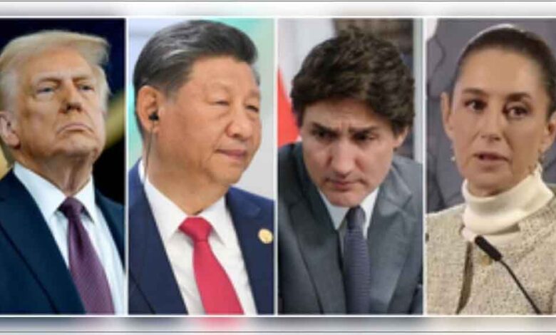 अमेरिकी राष्ट्रपति डोनाल्ड ट्रंप द्वारा मेक्सिको और कनाडा से आयात पर लगाया गया नया 25% टैरिफ लागू