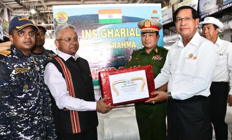 भूकंप प्रभावित म्यांमार को भारत ने ‘ऑपरेशन ब्रह्मा’ के तहत मानवीय सहायता और राहत सामग्री पहुंचाने की पहल तेज की