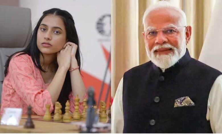 दिव्या को फिडे वर्ल्ड कप चैंपियन बनने पर पीएम मोदी ने दी बधाई, हम्पी का कुछ यूं बढ़ाया हौसला