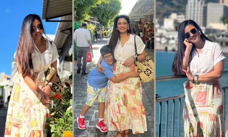 अब पूरे कपड़ों में कहर ढा रहीं श्वेता तिवारी, मैक्सी ड्रेस पहन विदेश में लूटी महफिल