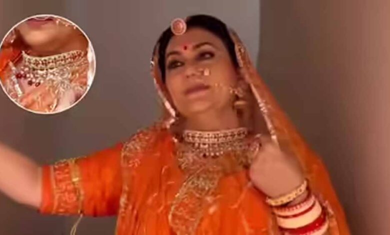 माथे की बिंदी से लेकर नथ तक, राजस्थानी राजपूताना पोशाक में नजर आईं दीपिका चिखलिया