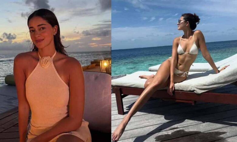 Ananya Pandey का ग्लैमरस मालदीव वेकेशन लुक, White Bikini में दिखाया स्टाइल स्टेटमेंट