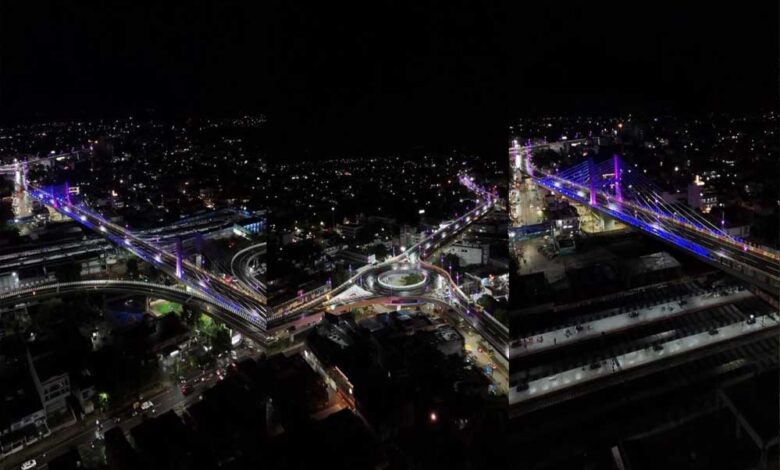 रानी दुर्गावती फ्लाईओवर पर चोर-नशेड़ियों का हमला, चेंबर की जाली उखाड़ी