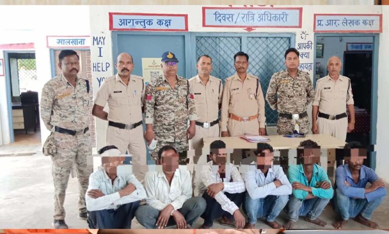 हत्या के मामले मे बमीठा पुलिस ने 6 लोगो को किया गिरफ्तार