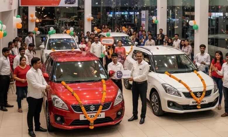 जीएसटी 2.0 के बाद गाड़ियों की बिक्री दोगुनी, Maruti Suzuki ने 4.5 लाख कारें बेचकर तोड़ा रिकॉर्ड