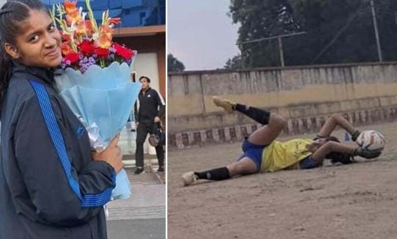 शहडोल की फुटबॉल स्टार सुहानी कोल का जर्मनी सफर, कोच और साथियों संग रवाना