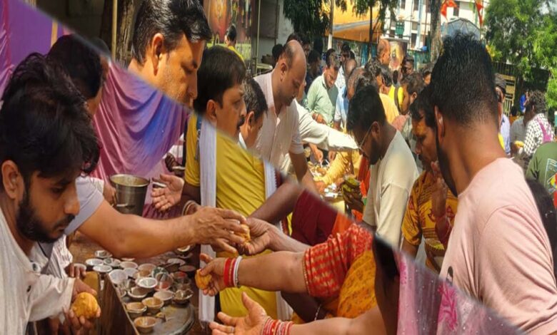 245 किमी की पदयात्रा के बाद 5000 श्रद्धालु पहुंचे मैहर, मां शारदा धाम में आज होगा मुर्ति विसर्जन