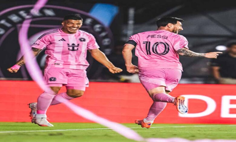 मेसी का ‘डबल धमाका’, इंटर मियामी ने प्लेऑफ के पहले मैच में नैशविले को हराया