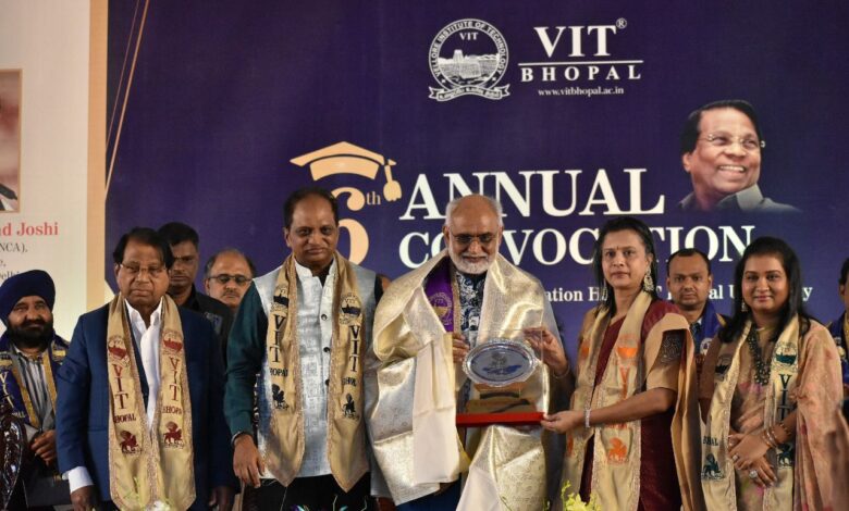 वीआईटी भोपाल विश्वविद्यालय का छठवां वार्षिक दीक्षांत समारोह संपन्न
