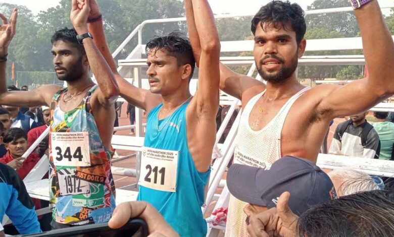 40वी इंदिरा मैराथन में प्रदीप सिंह चौहान व रीनू ने प्रथम स्थान पर मारी बाजी