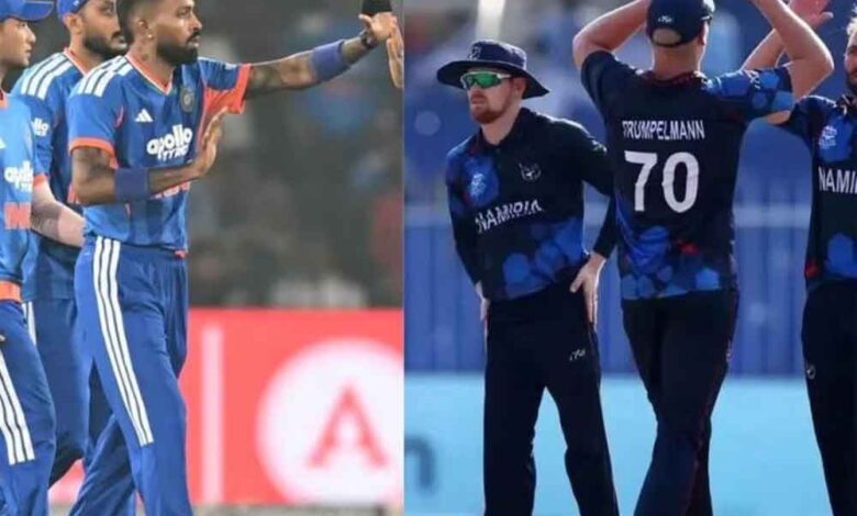 टीम इंडिया का तूफानी प्रदर्शन, दूसरे मैच में नामीबिया के सामने 210 रनों की चुनौती